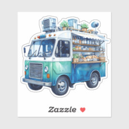 Sticker Aime le camion de nourriture