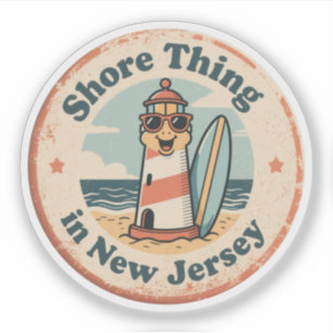 Sticker Aimez le New Jersey - Cadeau Souvenir d'État NJ Mi