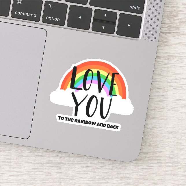 Sticker Aimez-vous à l'arc-en-ciel et au retour (Détail)