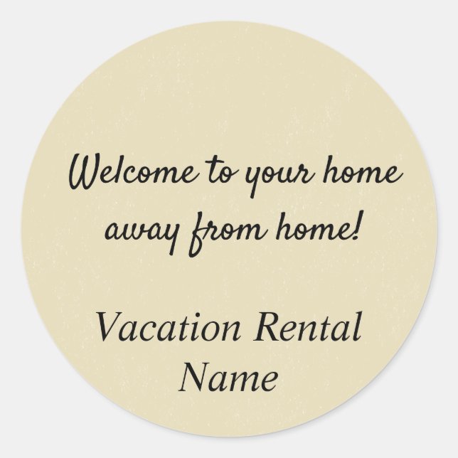 Sticker Airbnb / Sticker de location de vacances (Devant)