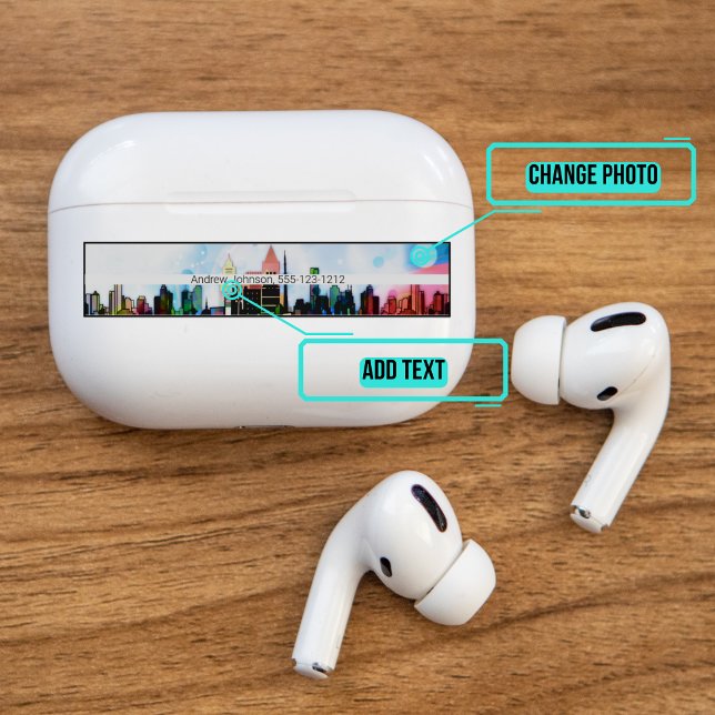 Sticker Airpods Pro Coque peau décorative - Cityscape (Please enjoy our Airpod stickers)