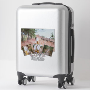 Sticker Ajouter 4 PHOTOS Rustic Flower NEWLYWEDS MARIAGE