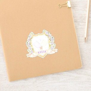 Sticker Ajouter un nom Preppy Pickleball