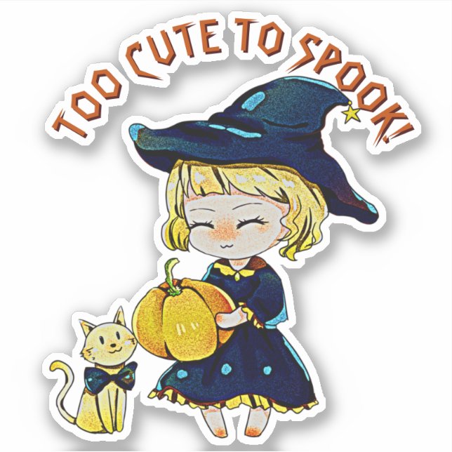 Sticker Ajouter Un Nom Texte, Trop Mignonne Pour Parler, S (Devant)