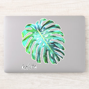 Sticker Ajoutez la typographie moderne de feuille