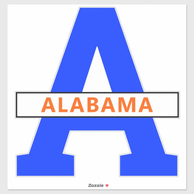 Sticker Alabama (Feuille)