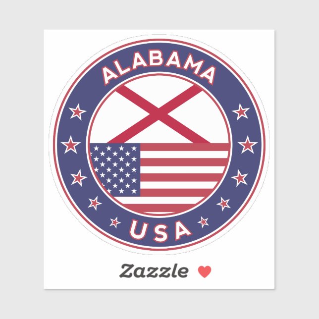 Sticker Alabama (Feuille)