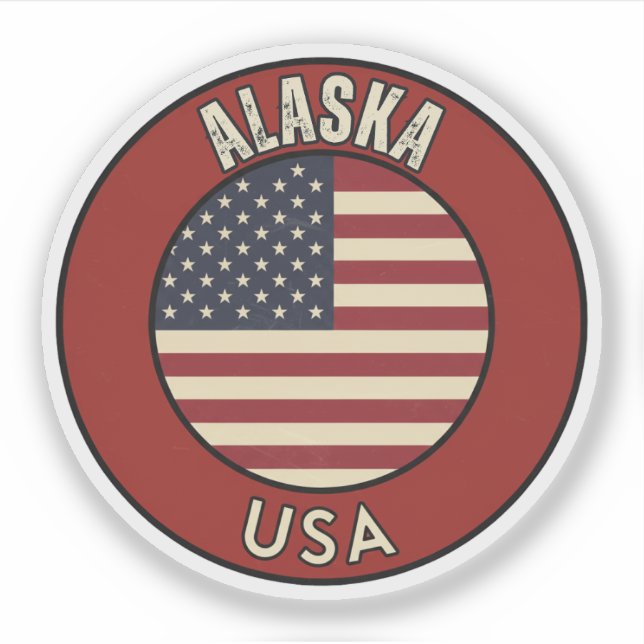 Sticker Alaska Adventure - The Last Frontier Gift  (Devant)