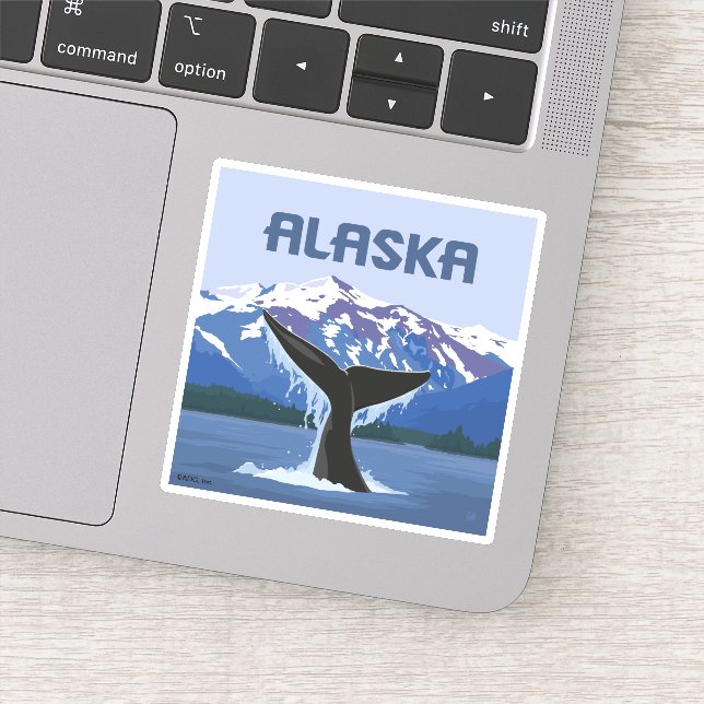 Sticker Alaska | Baleine (Détail)