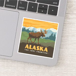 Sticker Alaska   Oie frontière