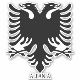 Sticker Albanie Armoiries Nationales Patriotique
