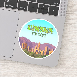Sticker Albuquerque Nouveau-Mexique Vintage