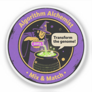 Sticker Algorithme Alchimiste Alchimie des Données Génomiq