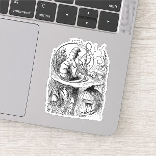 Sticker Alice au Pays des Merveilles Vintage Narguilé Chen