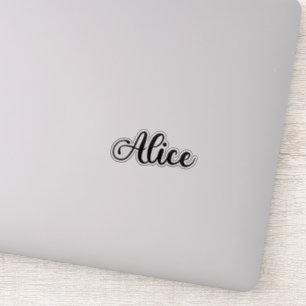 Sticker Alice Name - Calligraphie manuscrite