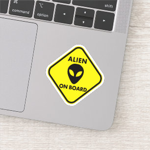 Sticker Alien à bord