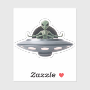 Sticker Alien de yoga