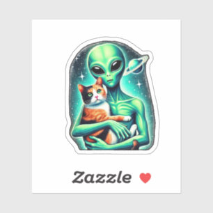 Sticker Alien tenant Calico Cat