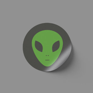 Sticker Alien vert