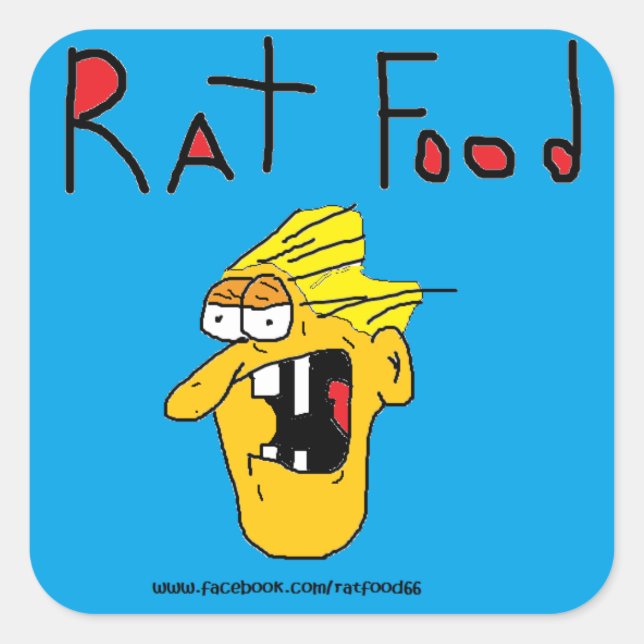 STICKER ALIMENTAIRE RAT POUR LE PROJET WARRIOR BLE (Devant)