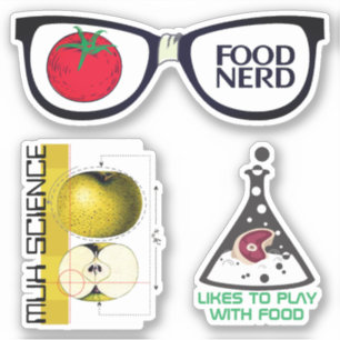 Sticker Alimentation nerd cuisine science culinaire foodie