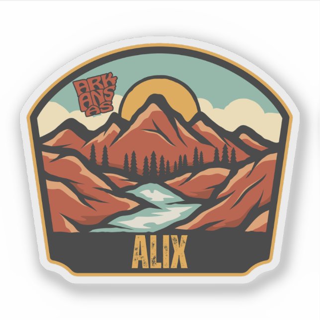 Sticker Alix, Arkansas  (Devant)