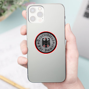 Sticker Allemagne/Deutschland pour toujours/aigle noir/cro