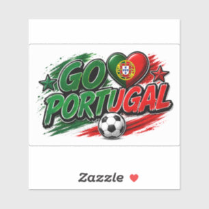 Sticker ALLEZ PORTUGAL Fan Fierté Portugaise Foot