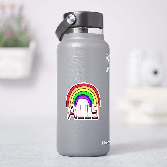 Sticker Alliance LGBTQIA+ | Cute Rainbow Support Pride (HydroFlask)