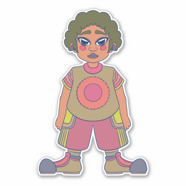 Sticker Allons dehors (Devant)