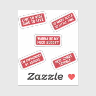 Sticker Allons Rouler (Rouge)