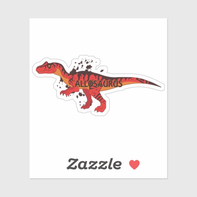 Sticker Allosaurus (Feuille)
