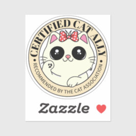 Sticker Ally Cat Certifié |