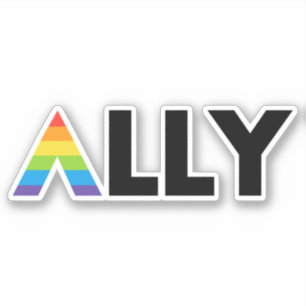 Sticker Ally droit LGBTQ Rainbow LGBT