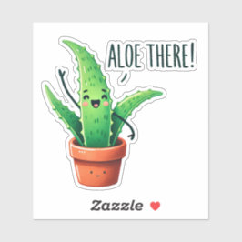 Sticker Aloe Là ! Cute Aloe Vera Plante