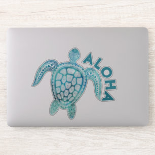 Sticker Aloha Turquoise de mer Hawaïenne