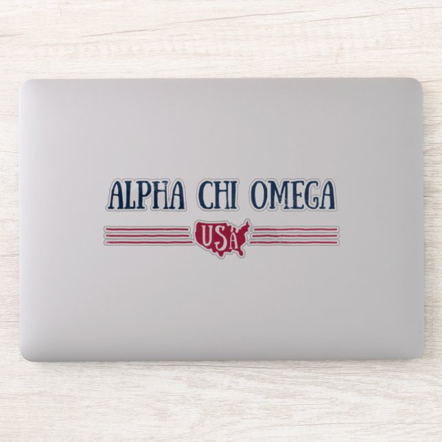 Sticker Alpha Chi Omega - USA (Ordinateur)