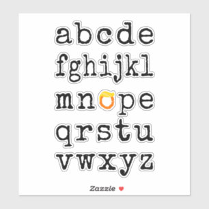 Sticker Alphabet anti-Trump - Nope V