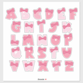 STICKER ALPHABET ROSE