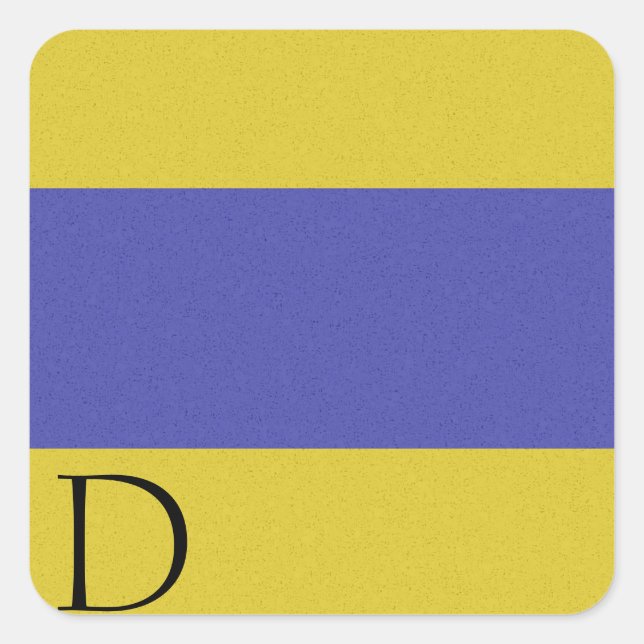 Sticker Alphabet Signal Nautique D (Devant)