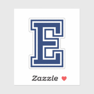 Sticker Alphabet sportif fait sur commande de police