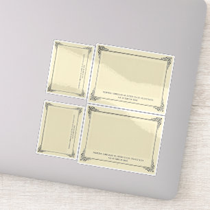 Sticker Alphonse Allais, April Fools, Blanc, Art Abstrait