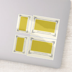 Sticker Alphonse Allais, April Fools, Jaune, Art Abstrait