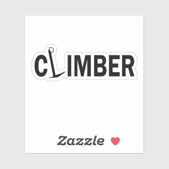 Sticker Alpiniste d'Escalades (Feuille)
