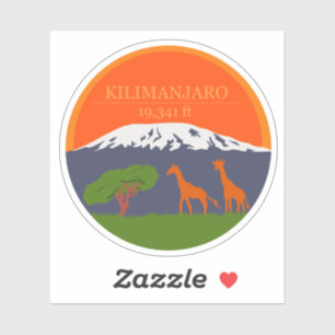 Sticker Altitude du Kilimandjaro
