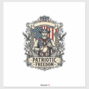 Sticker Amateur de Sauce Piquante Patriotique