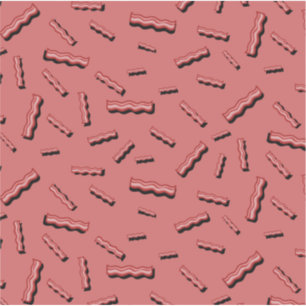 Sticker Amateur de viande rouge Bacon amusant rétro motif