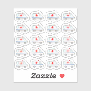 Sticker Ambulance d'urgence Médicale Paramedic Bujo Planne