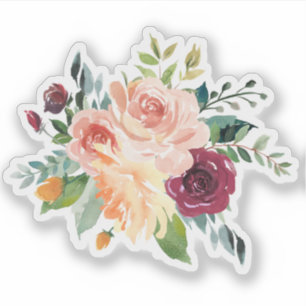 Sticker Aménagement fleuri coloré