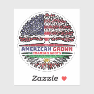 Sticker Américain cultivé aux racines iraniennes – Lion et
